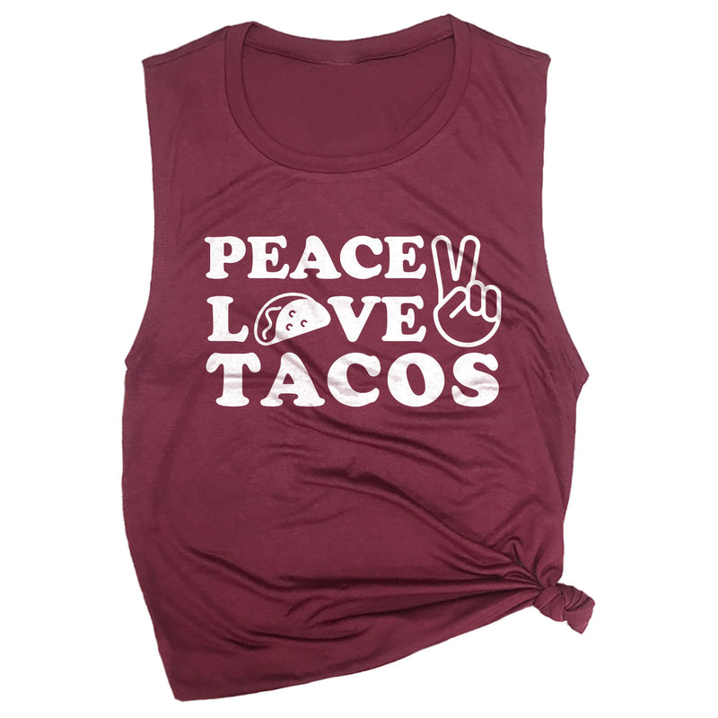 Peace Love Tacos Muscle Tee