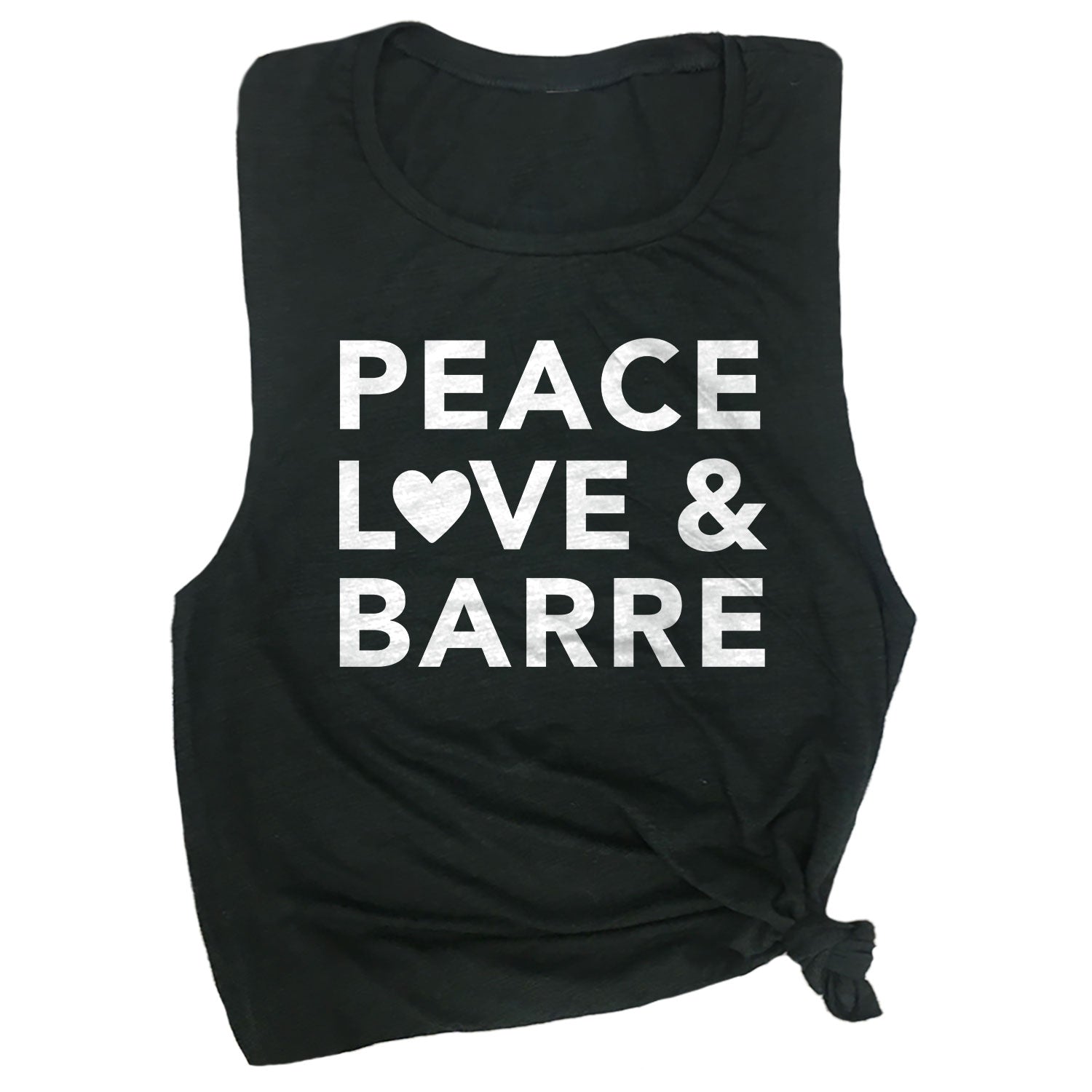 Peace, Love & Barre Muscle Tee