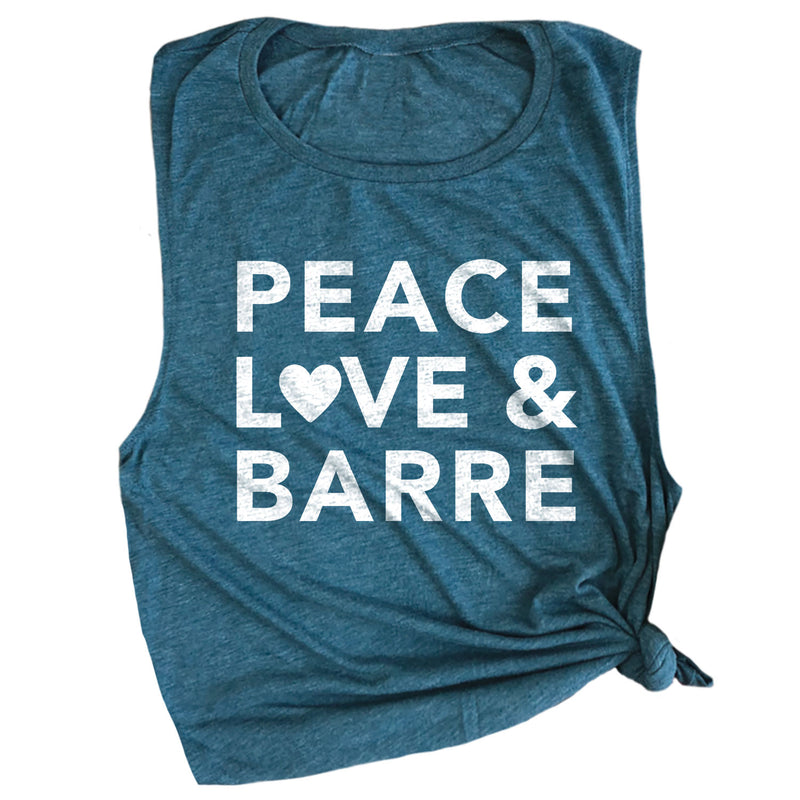 Peace, Love & Barre Muscle Tee