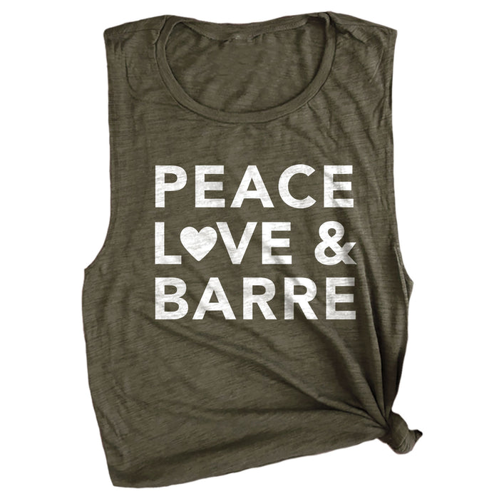 Peace, Love & Barre Muscle Tee