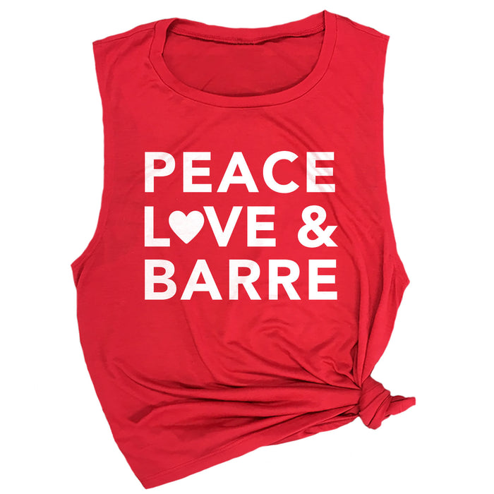 Peace, Love & Barre Muscle Tee