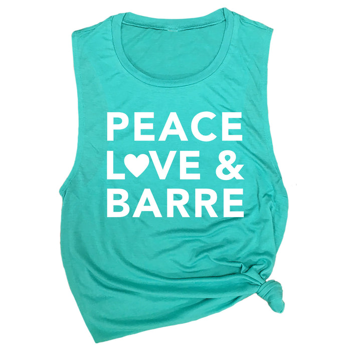 Peace, Love & Barre Muscle Tee