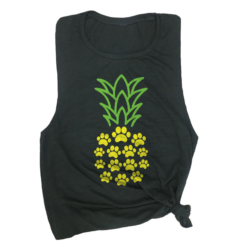 Paw Print Pineapple Muscle Tee