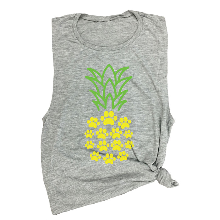 Paw Print Pineapple Muscle Tee