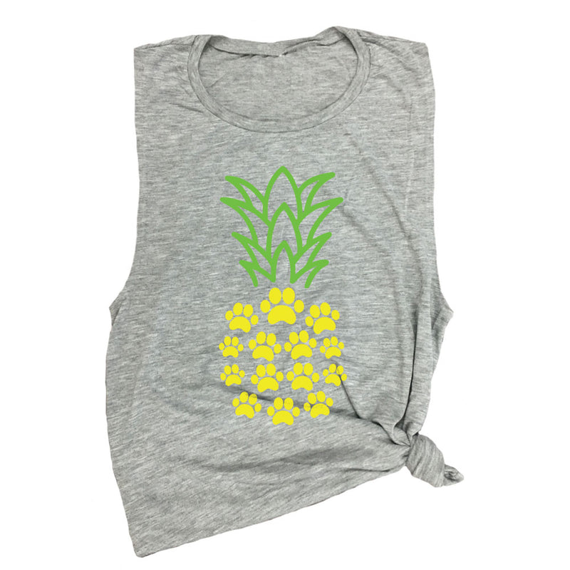 Paw Print Pineapple Muscle Tee