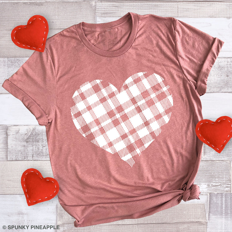 Plaid Heart Premium Unisex T-Shirt
