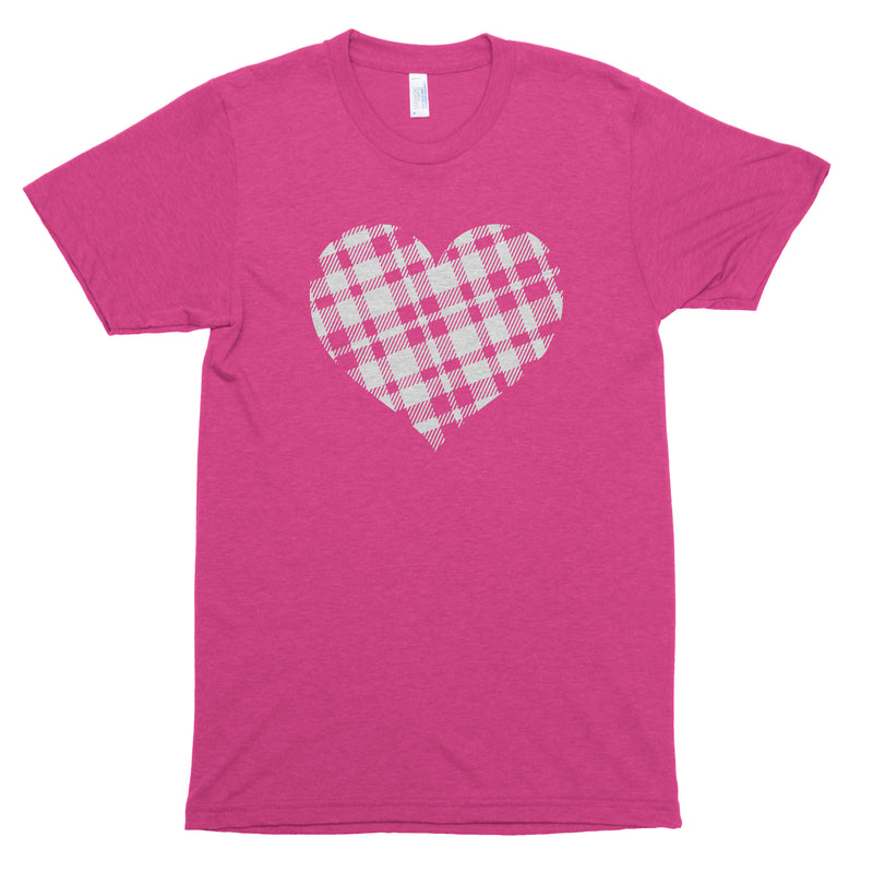Plaid Heart Premium Unisex T-Shirt