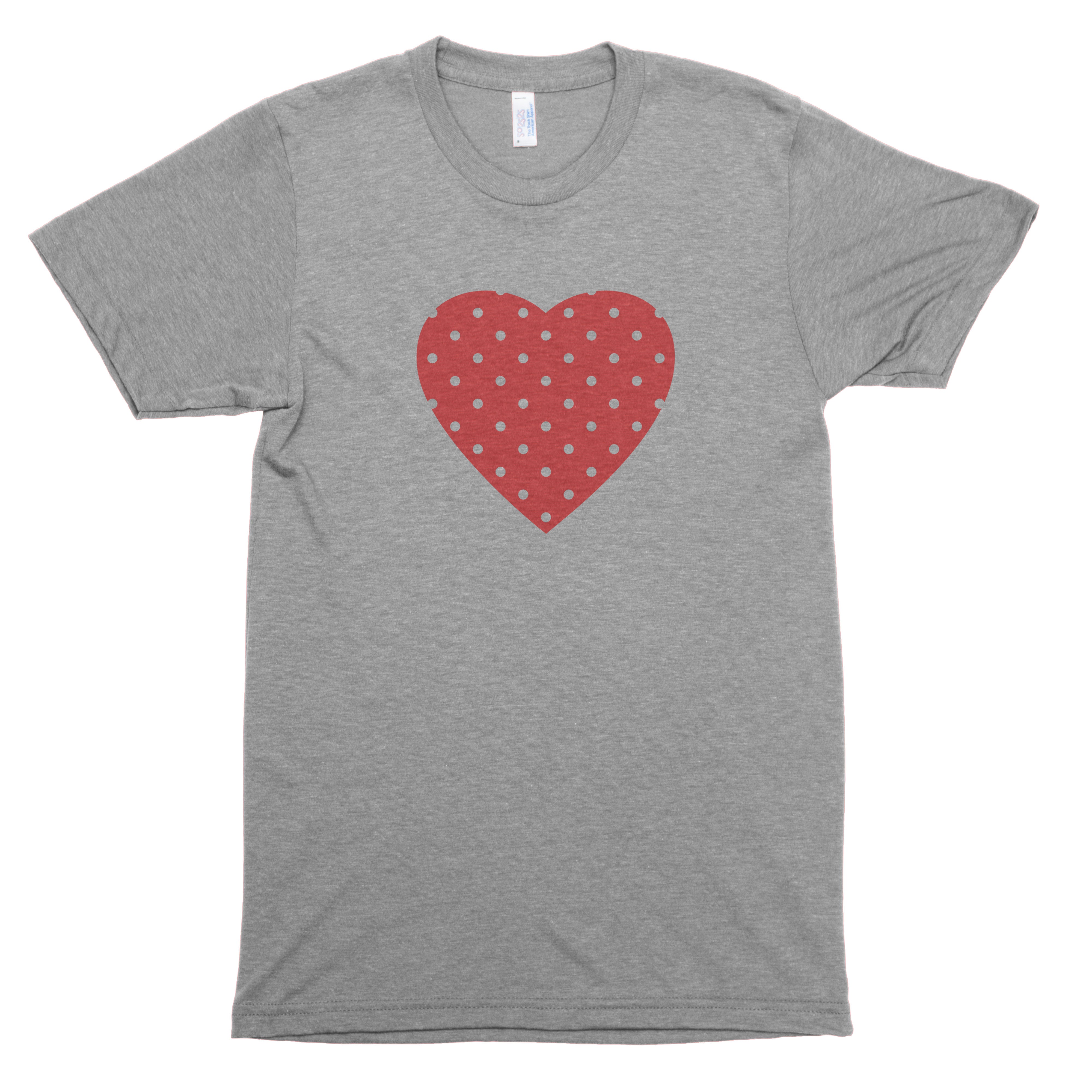 Polka Dot Heart Premium Unisex T-Shirt