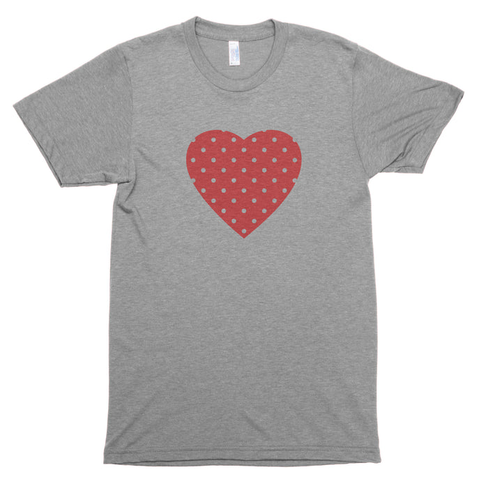 Polka Dot Heart Premium Unisex T-Shirt