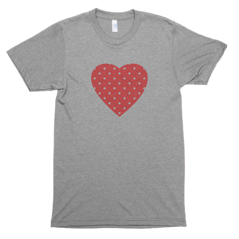 Polka Dot Heart Premium Unisex T-Shirt