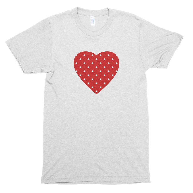 Polka Dot Heart Premium Unisex T-Shirt