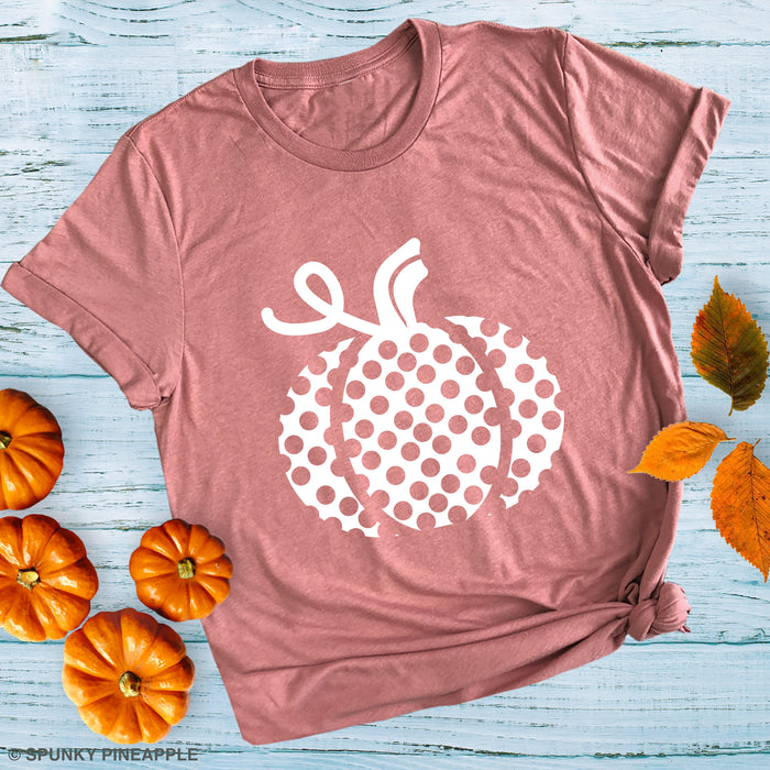Polka Dot Pumpkin Premium Unisex T-Shirt