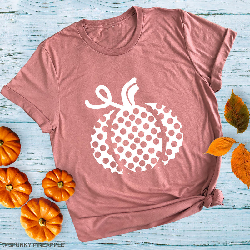 Polka Dot Pumpkin Premium Unisex T-Shirt