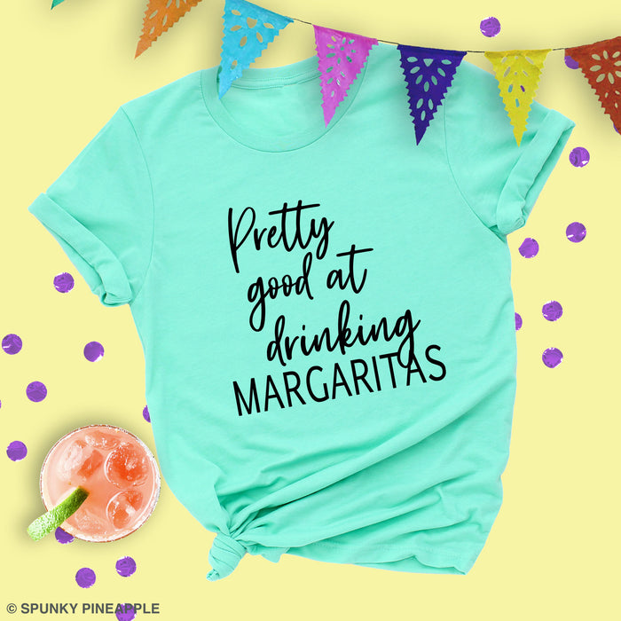 Pretty Good at Drinking Margaritas Premium Unisex T-Shirt