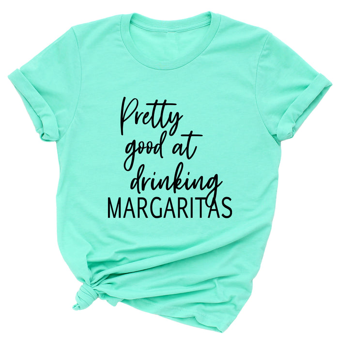 Pretty Good at Drinking Margaritas Premium Unisex T-Shirt