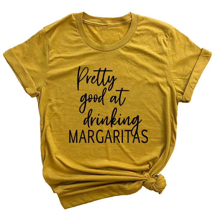 Pretty Good at Drinking Margaritas Premium Unisex T-Shirt