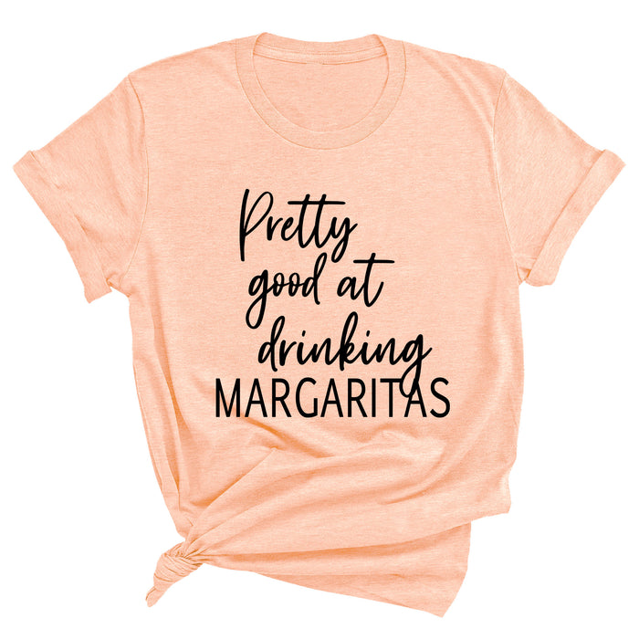 Pretty Good at Drinking Margaritas Premium Unisex T-Shirt