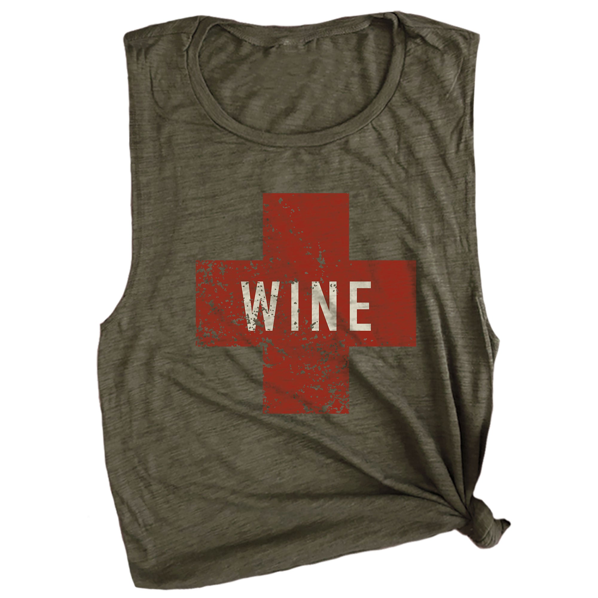 Wine Army Muscle Tee