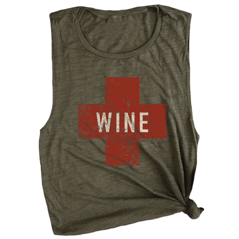 Wine Army Muscle Tee