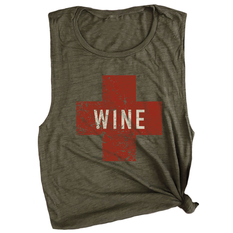 Wine Army Muscle Tee