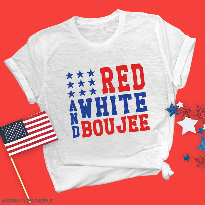 Red, White & Boujee Premium Unisex T-Shirt