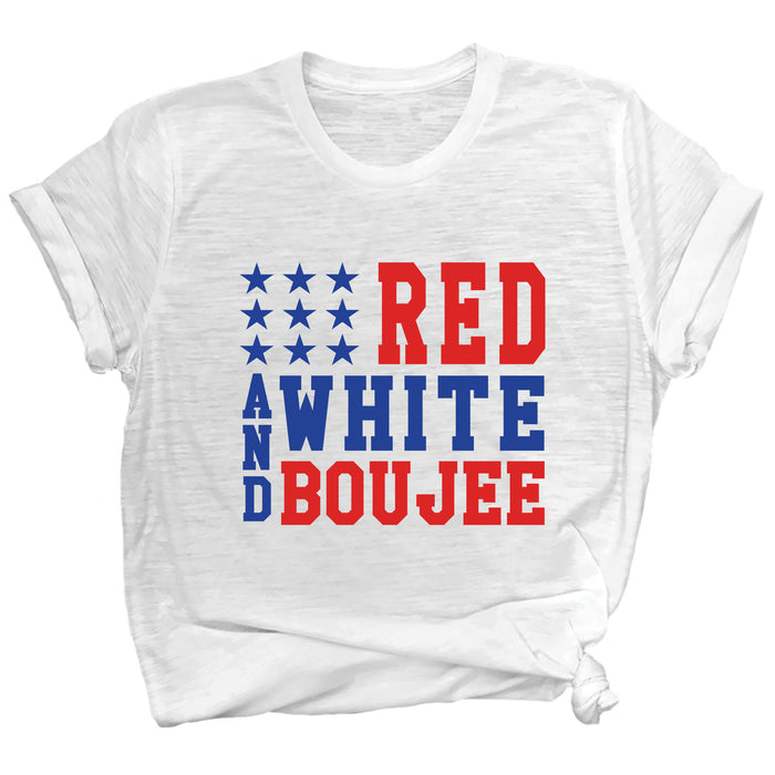 Red, White & Boujee Premium Unisex T-Shirt