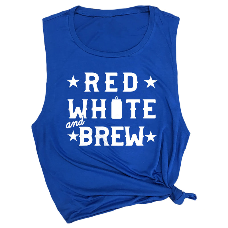 Red, White & Brew Muscle Tee