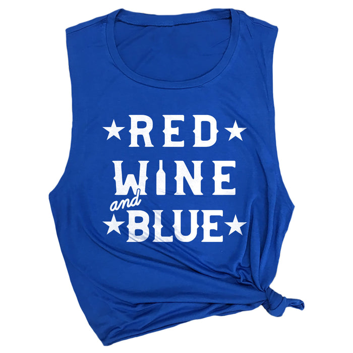 Red, Wine & Blue Muscle Tee