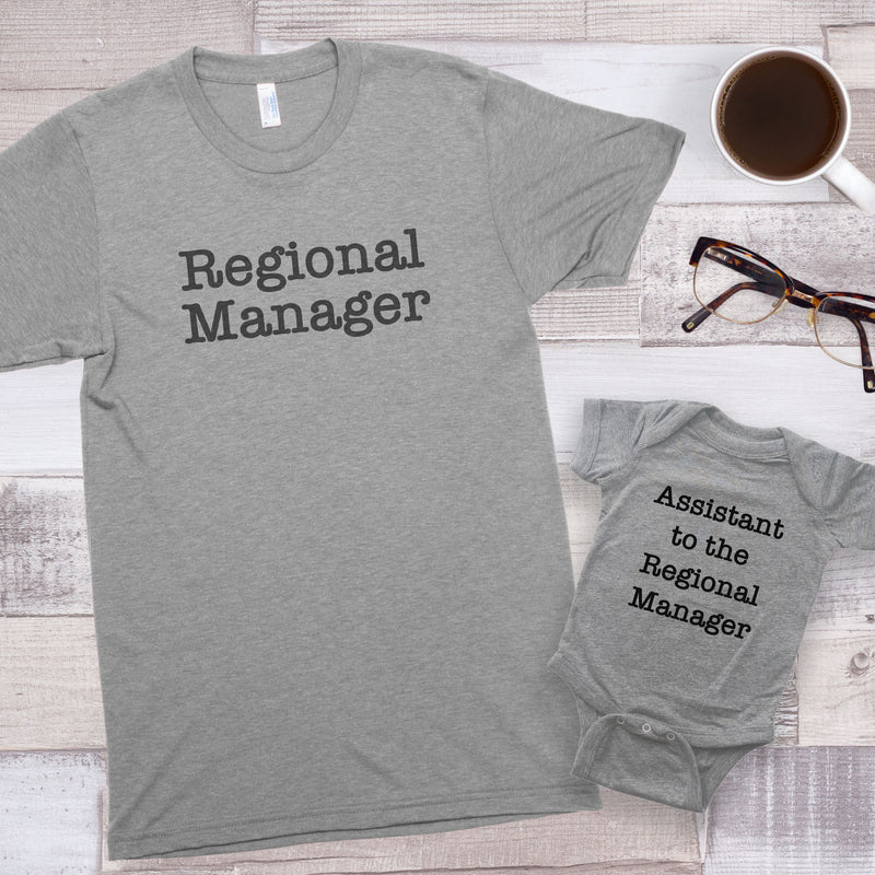 Regional Manager & Assistant to the Regional Manager Premium Unisex T-Shirt/Infant Bodysuit Shirt Set