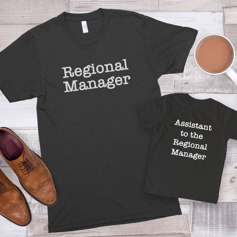 Regional Manager & Assistant to the Regional Manager Premium Unisex T-Shirt/Toddler Jersey Shirt Set