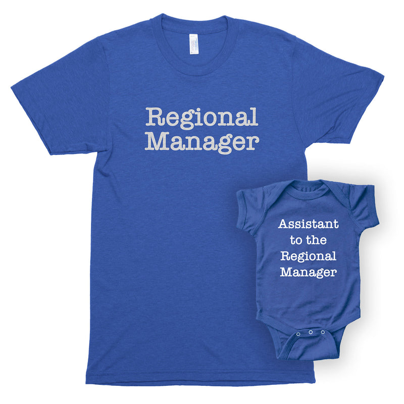 Regional Manager & Assistant to the Regional Manager Premium Unisex T-Shirt/Infant Bodysuit Shirt Set