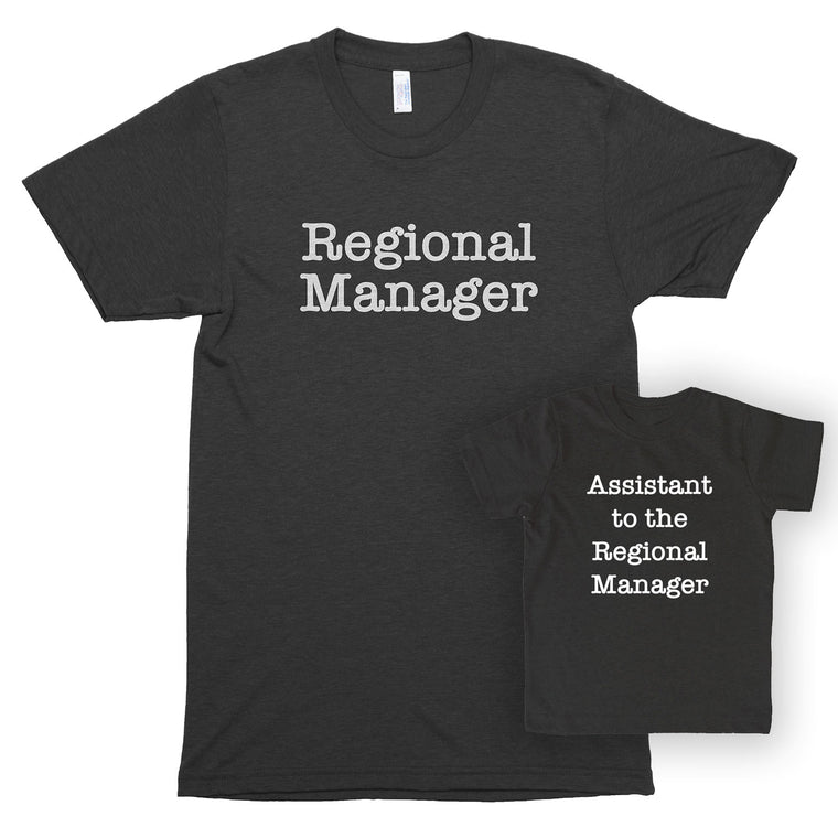 Regional Manager & Assistant to the Regional Manager Premium Unisex T-Shirt/Toddler Jersey Shirt Set