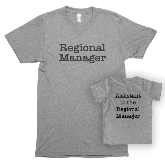 Regional Manager & Assistant to the Regional Manager Premium Unisex T-Shirt/Toddler Jersey Shirt Set