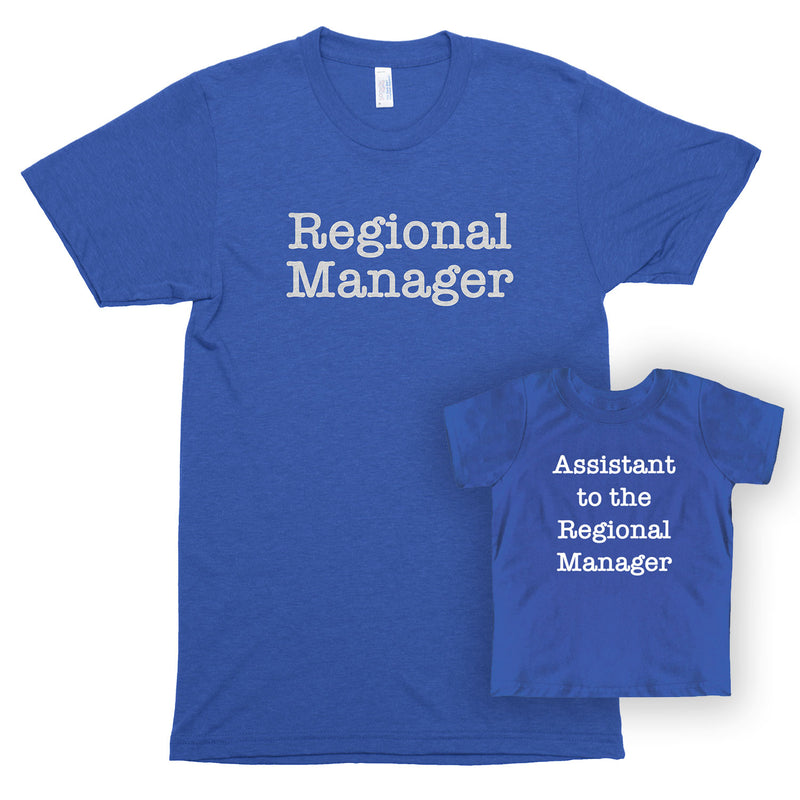 Regional Manager & Assistant to the Regional Manager Premium Unisex T-Shirt/Toddler Jersey Shirt Set