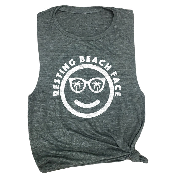 Resting Beach Face Muscle Tee