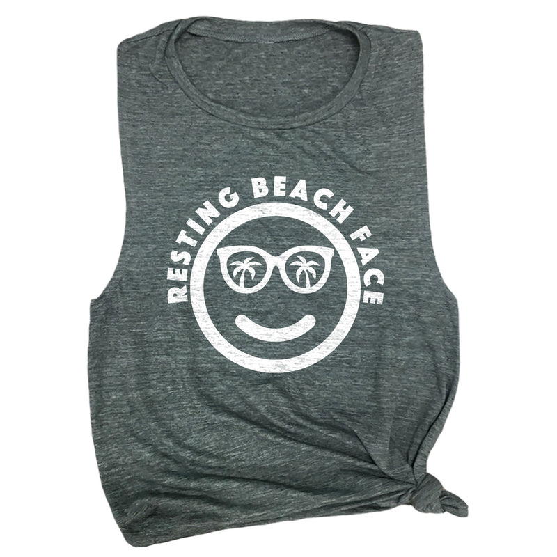 Resting Beach Face Muscle Tee