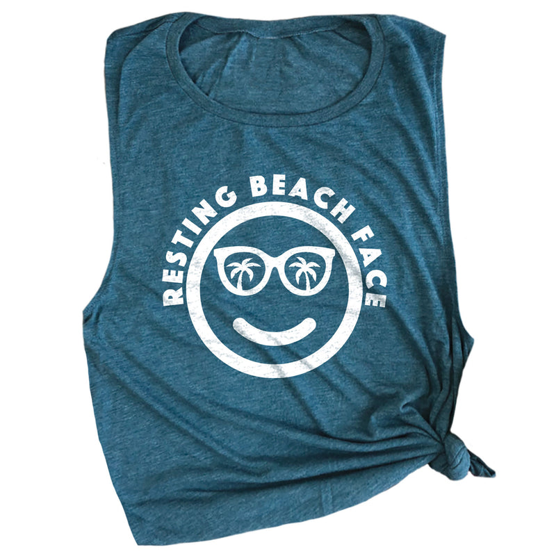 Resting Beach Face Muscle Tee