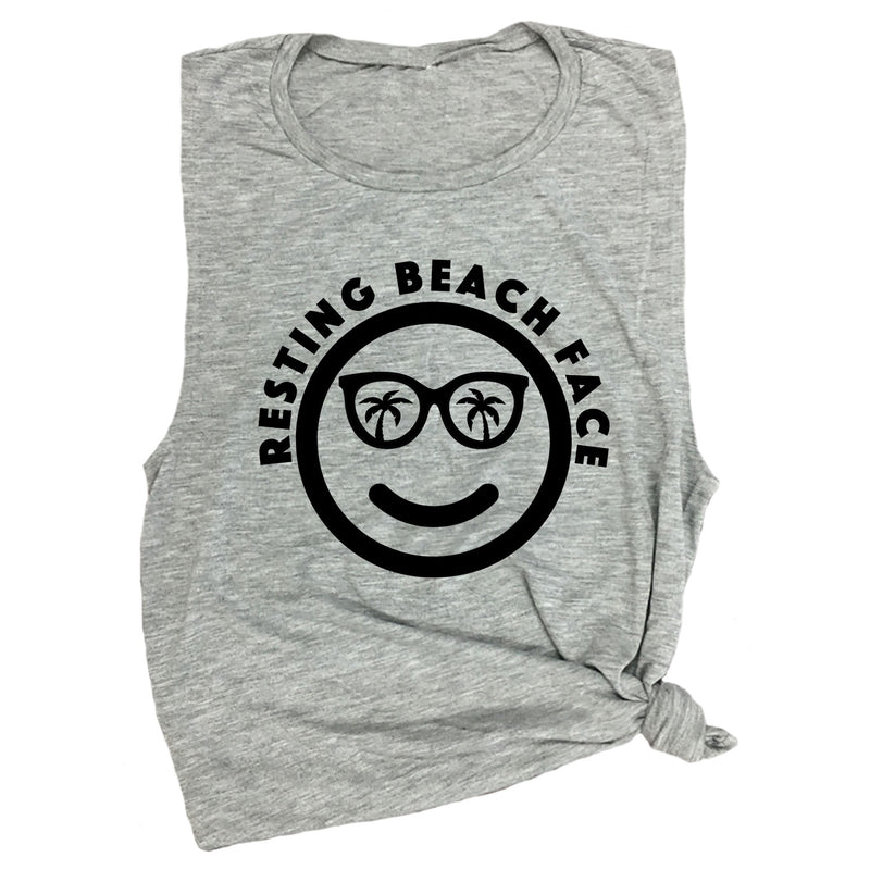 Resting Beach Face Muscle Tee