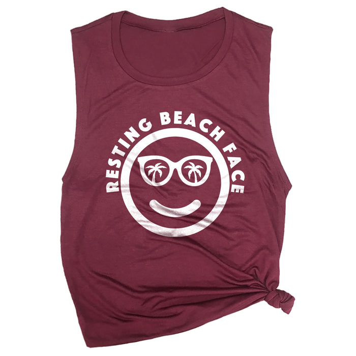 Resting Beach Face Muscle Tee