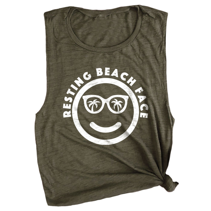 Resting Beach Face Muscle Tee