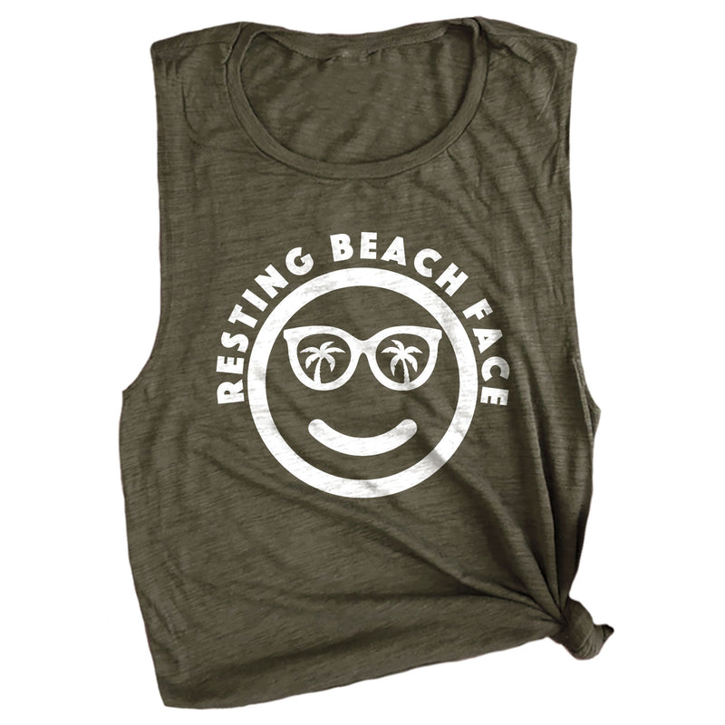 Resting Beach Face Muscle Tee