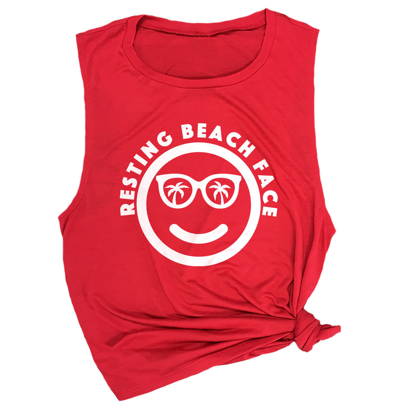 Resting Beach Face Muscle Tee