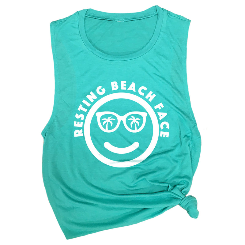 Resting Beach Face Muscle Tee