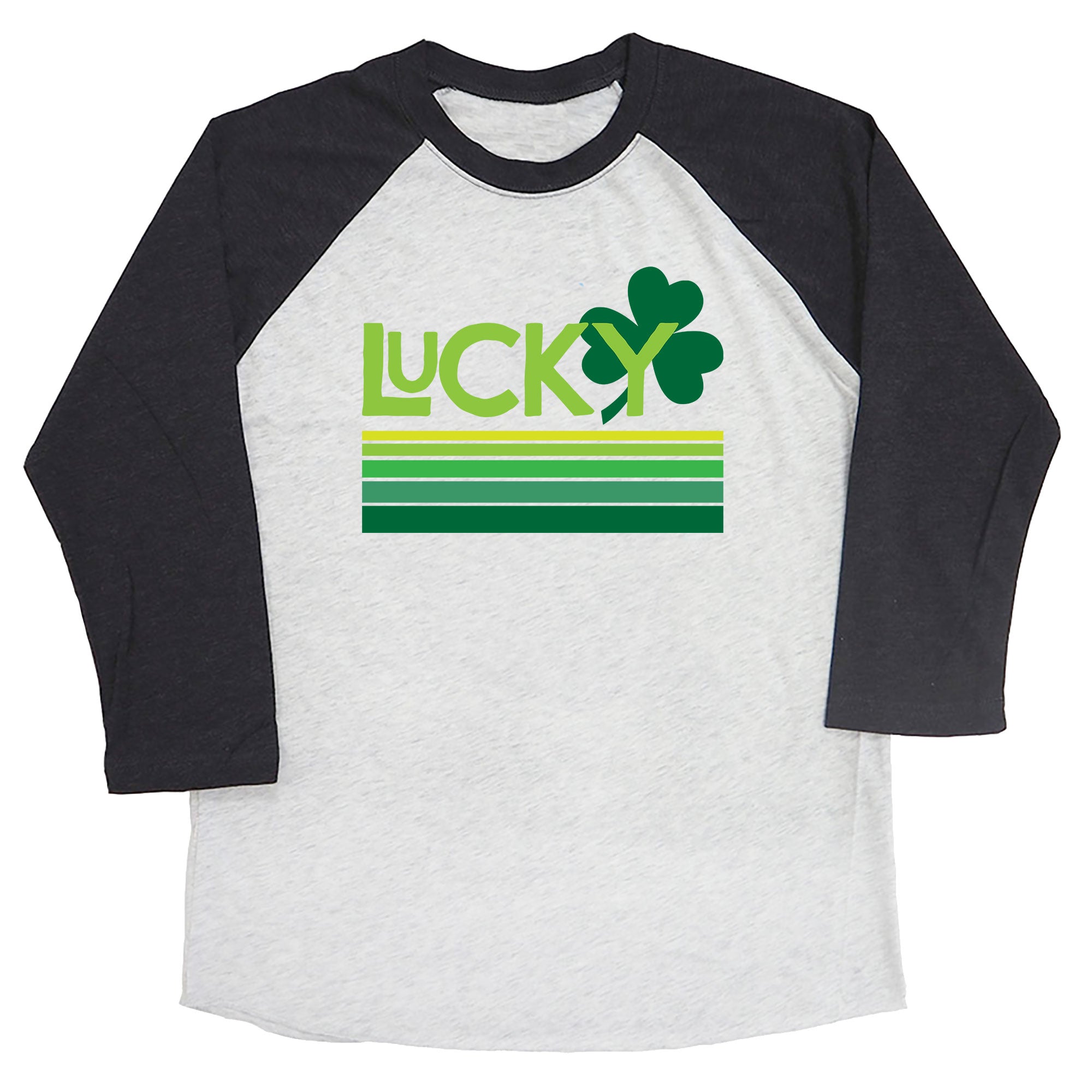 Retro Lucky Clover Raglan Tee