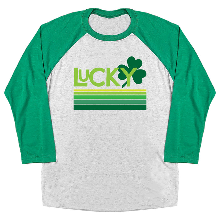 Retro Lucky Clover Raglan Tee