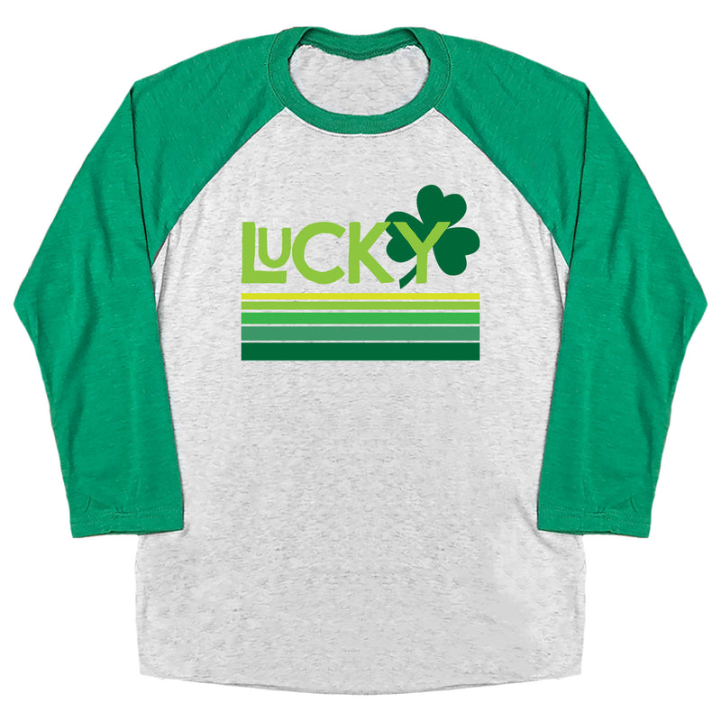 Retro Lucky Clover Raglan Tee