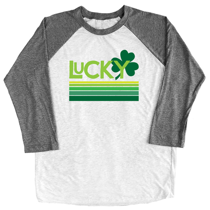 Retro Lucky Clover Raglan Tee