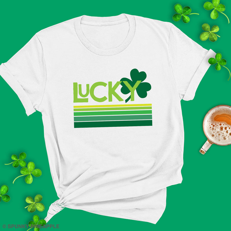 Retro Lucky Clover Premium Unisex T-Shirt