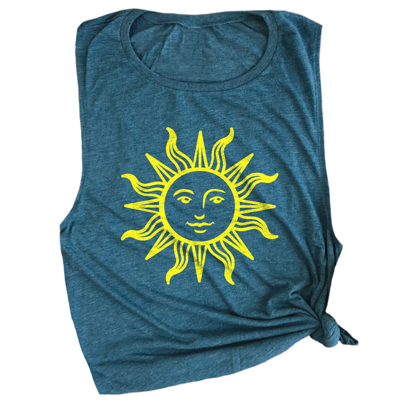 Retro Sun Muscle Tee