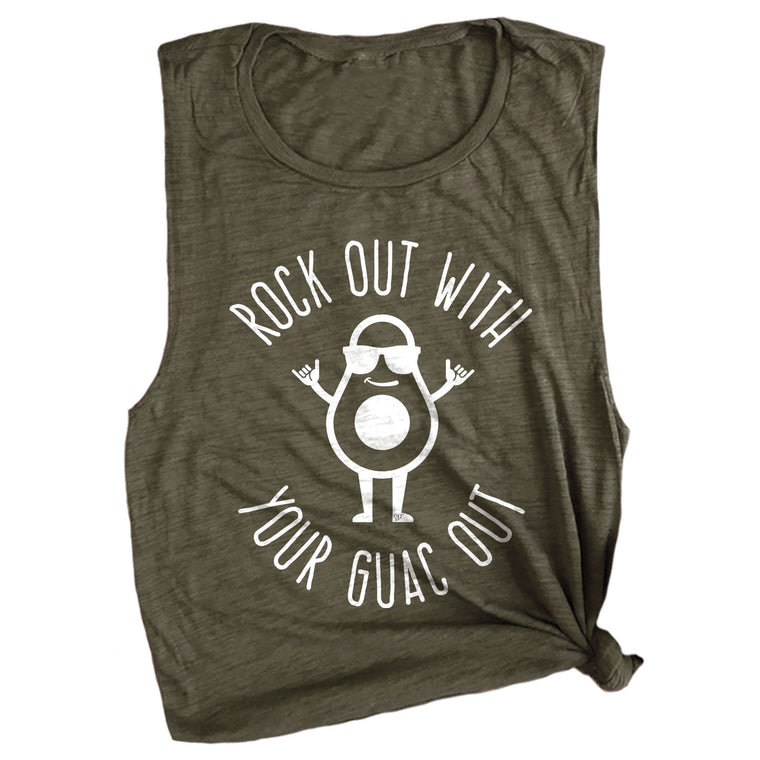 Rock Out with Your Guac Out Muscle Tee